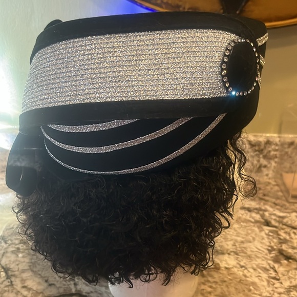 Vintage wool pillbox hat - Picture 2 of 6